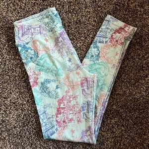 LuLaRoe Disney Winnie The Pooh Leggings OS